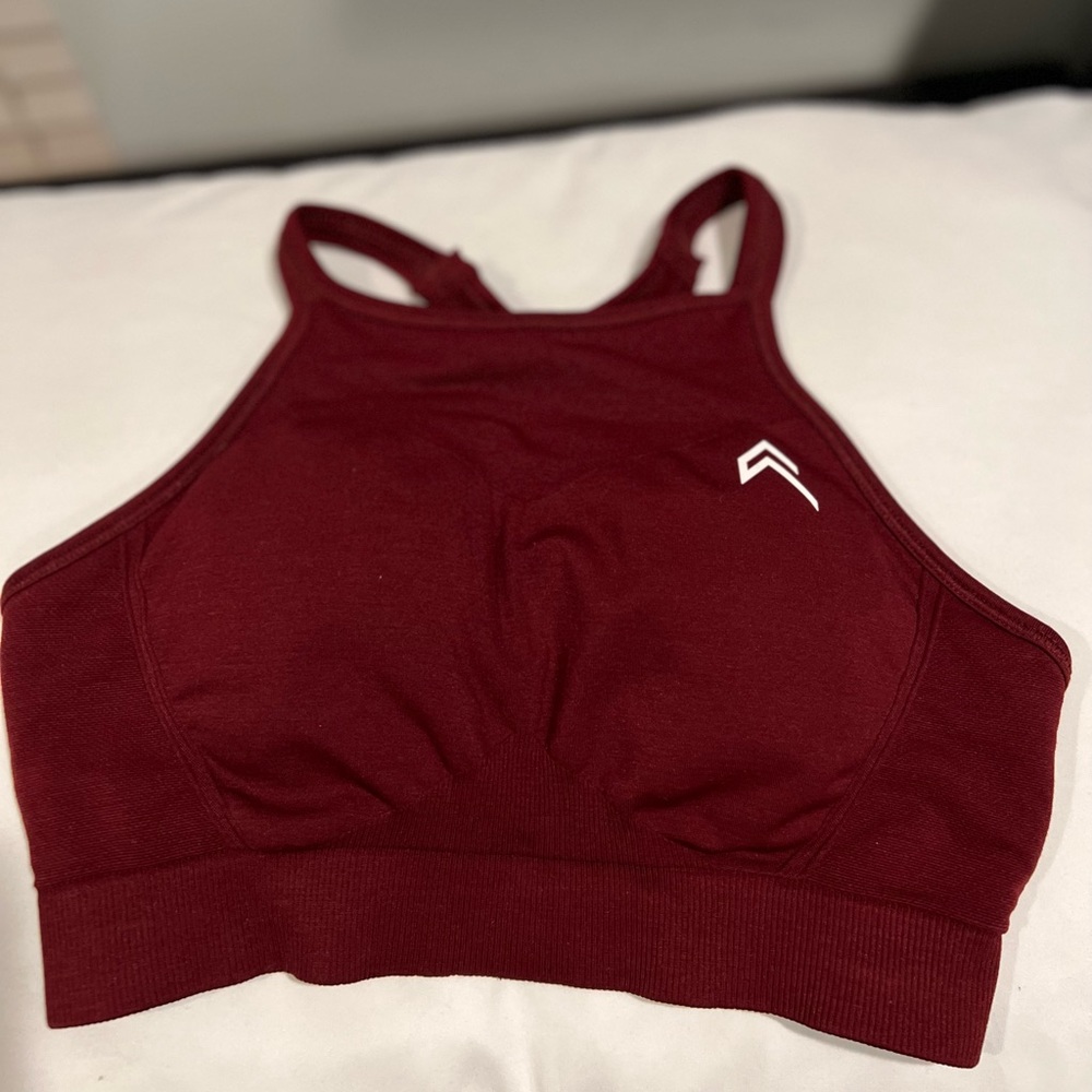 Oner Active
EFFORTLESS SEAMLESS HIGH NECK BRALETTE - rosewood